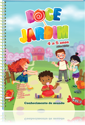 COLEÇÃO DOCE JARDIM - 4 A 5 ANOS - 4 VOLS - C/ CD-ROM E 8 MU