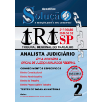 APOSTILA TRT - 2ª REGIÃO - SÃO PAULO - ANALISTA JUDICIÁRIO -